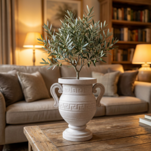 Γλάστρα σε αρχαίο ελληνικό σχέδιο καινούργια